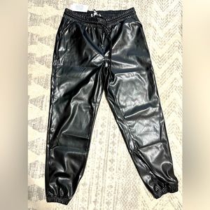 Nine West Jogger Style Pleather Pants